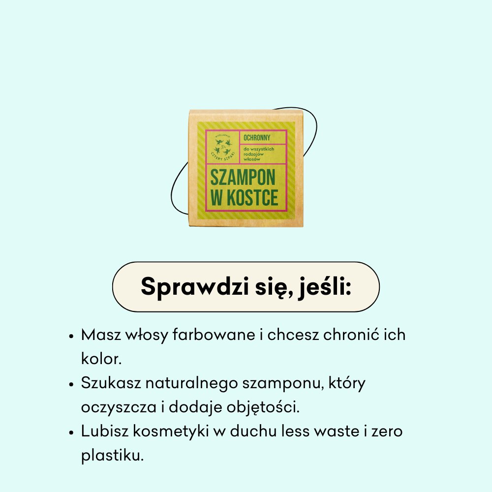 Ochronny szampon w kostce - Leśna Róża