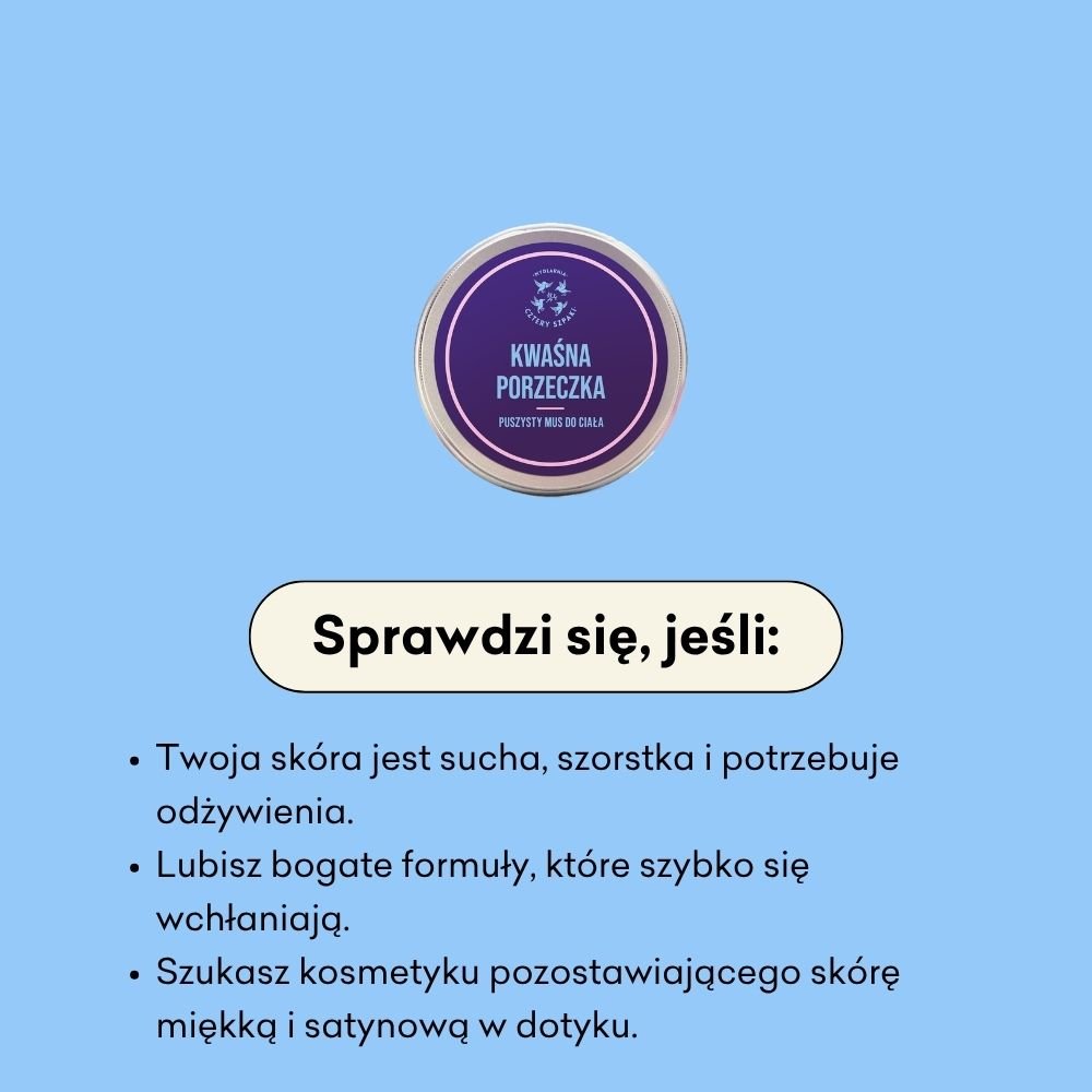 Kwaśna Porzeczka - puszysty mus do ciała