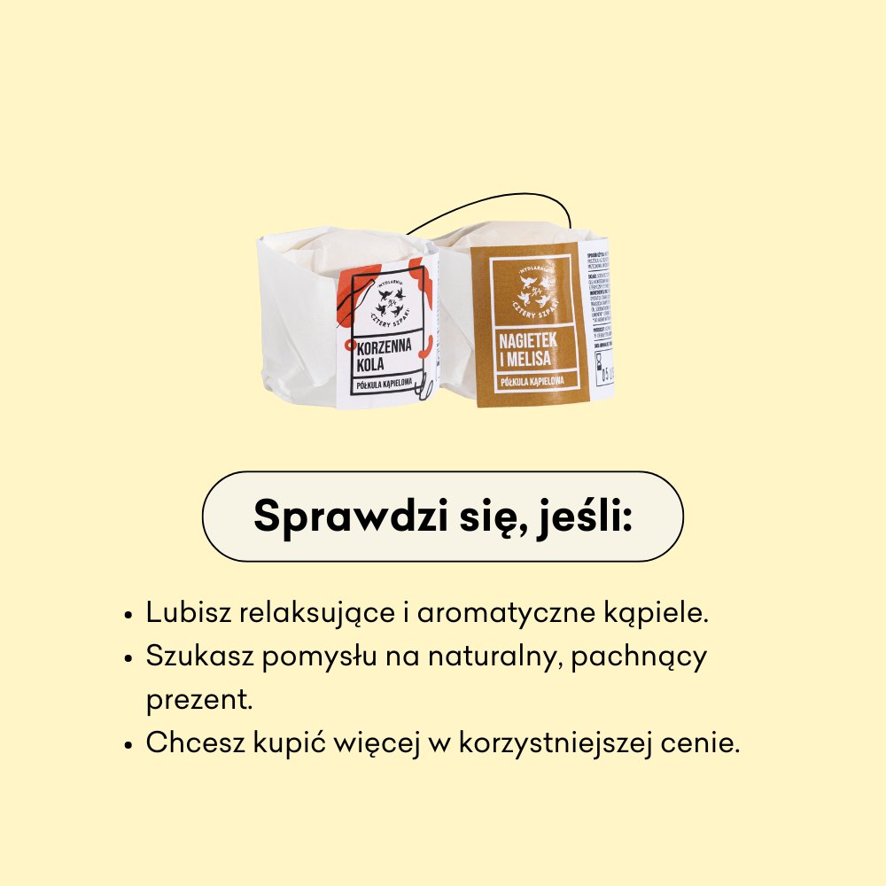Sześciopak - 6 półkul kąpielowych sprawdzi się jeśli lubisz relaksujące i aromatyczne kąpiele.