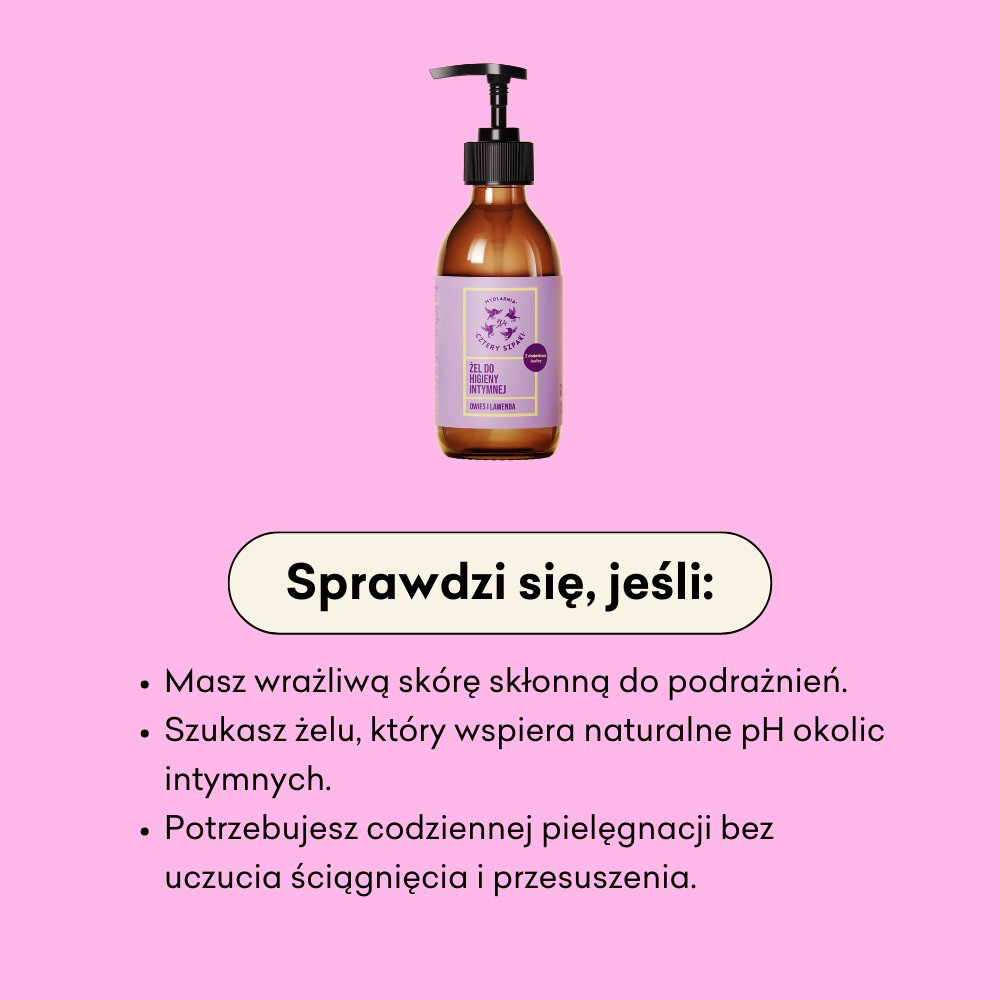 Żel do higieny intymnej - Owies i lawenda