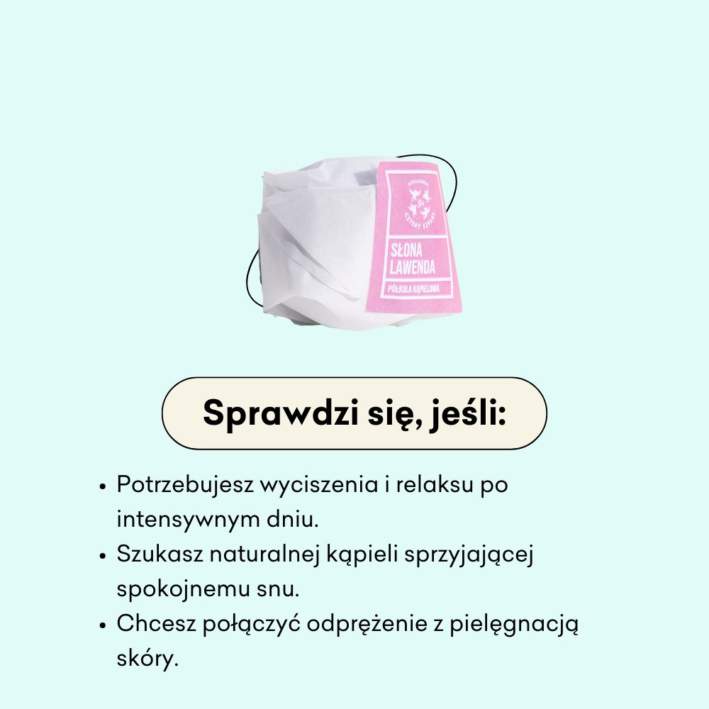 Słona Lawenda - półkula kąpielowa