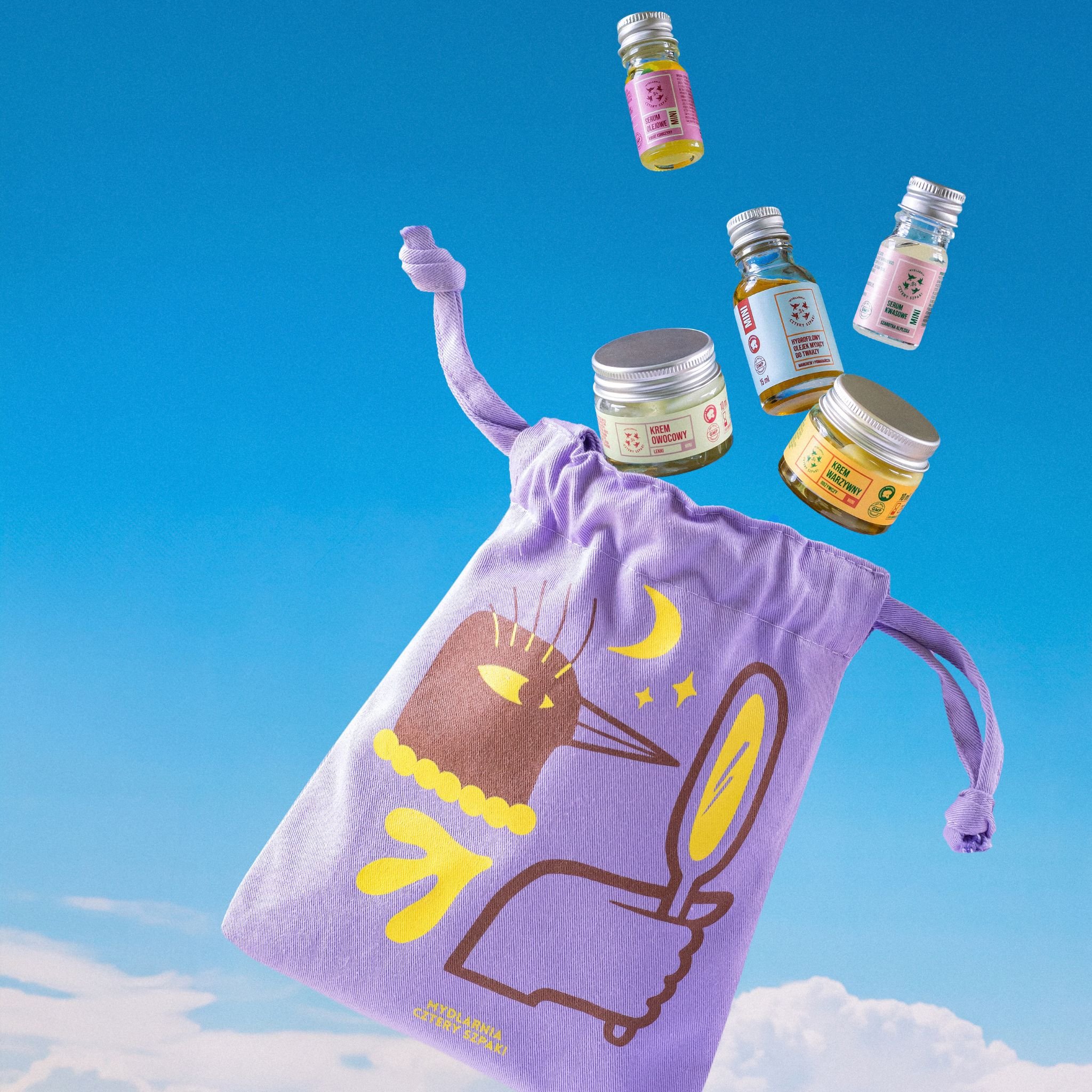 Twarz set: miniaturki produktów do pielęgnacji twarzy