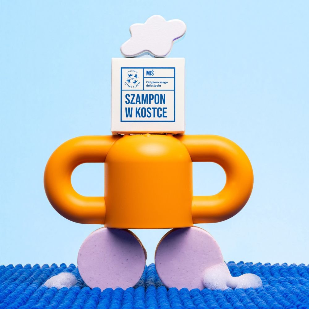 Miś szampon w kostce dla dzieci. Od 1. dnia życia. 