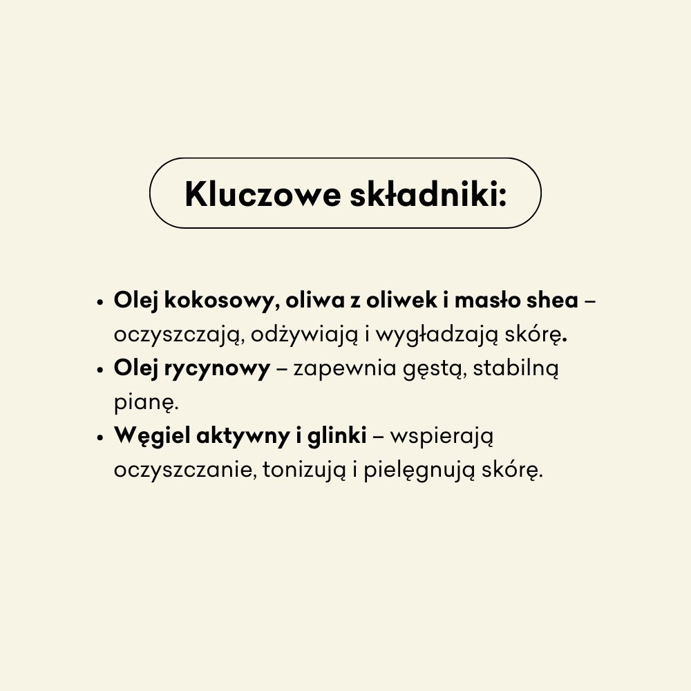 Mydło naturalne zero waste ze skrawków Lastryko składniki: olej kokosowy, oliwa z oliwek, masło shea, olej rycynowy, węgiel aktywny, glinki.