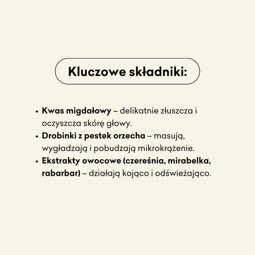 Peeling do skóry głowy - Rabarbar i Czereśnia