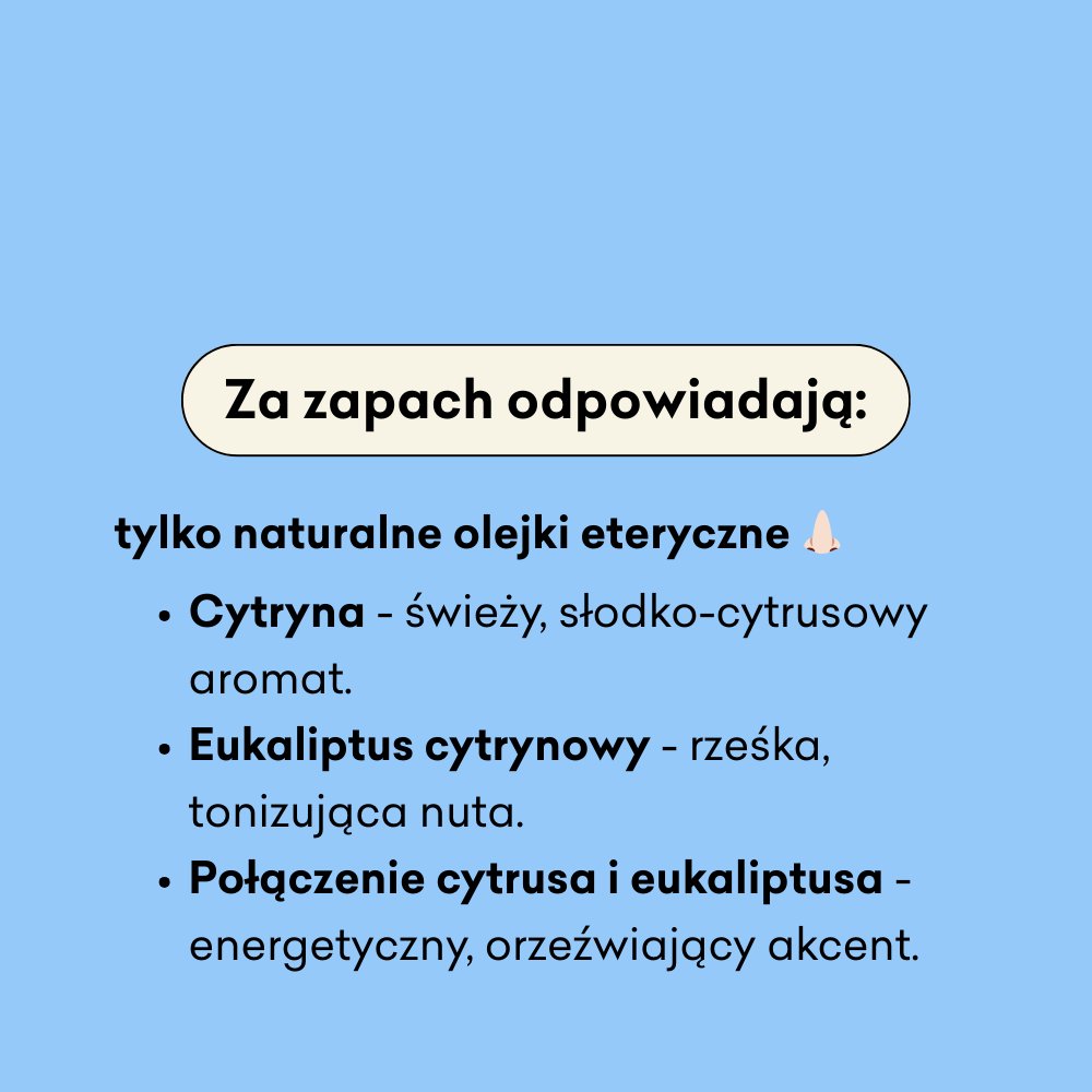 Naturalny dezodorant w kremie Eukaliptus Cytrynowy z ziemią okrzemkową za zapach odpowiadają tylko naturalne olejki eteryczne.