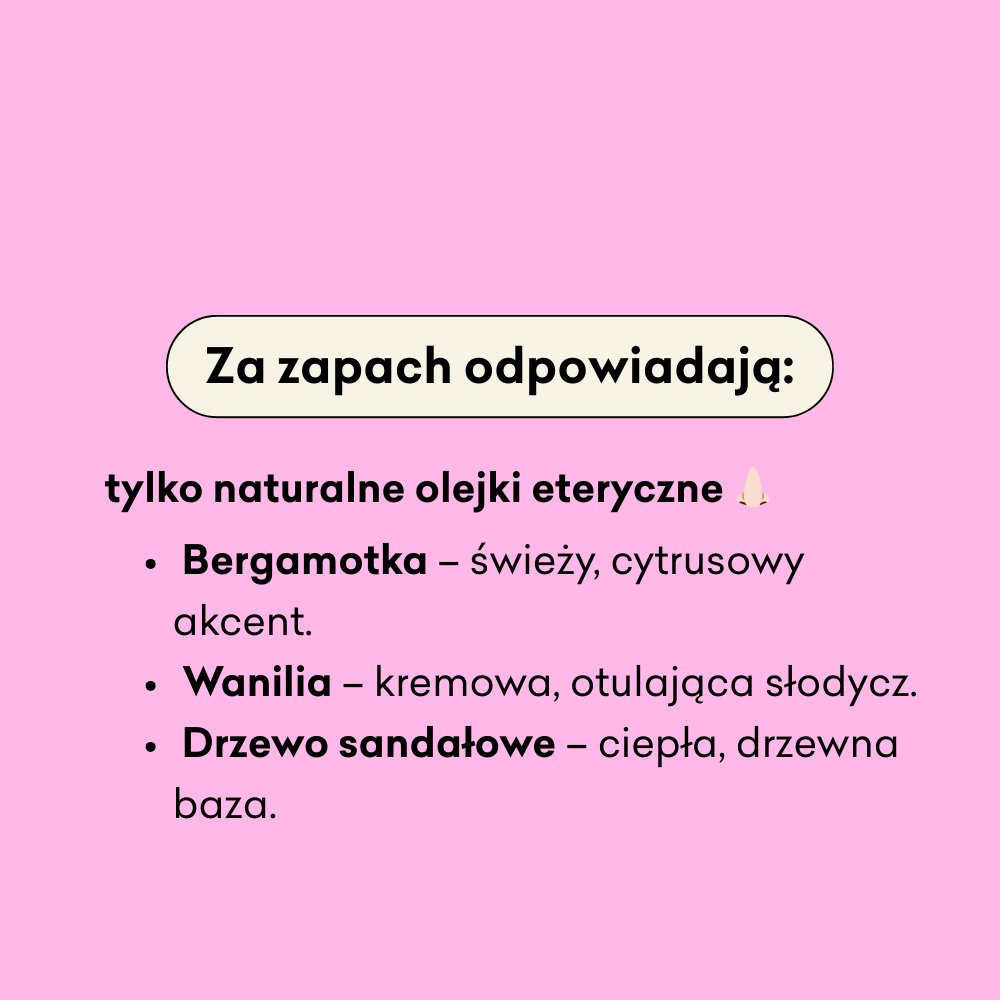 Nawilżająca odżywka w kostce WENA x Kasia Sienkiewicz za zapach odpowiadają tylko naturalne olejki eteryczne.