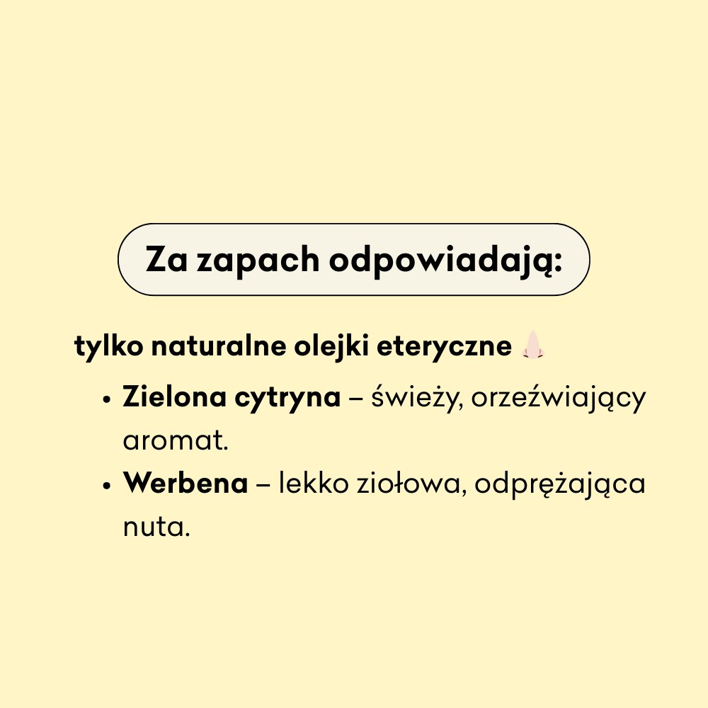 Za zapach w półkuli Cytrusowy jęczmień odpowiadają olejki eteryczne zielona cytryna i werbena. 