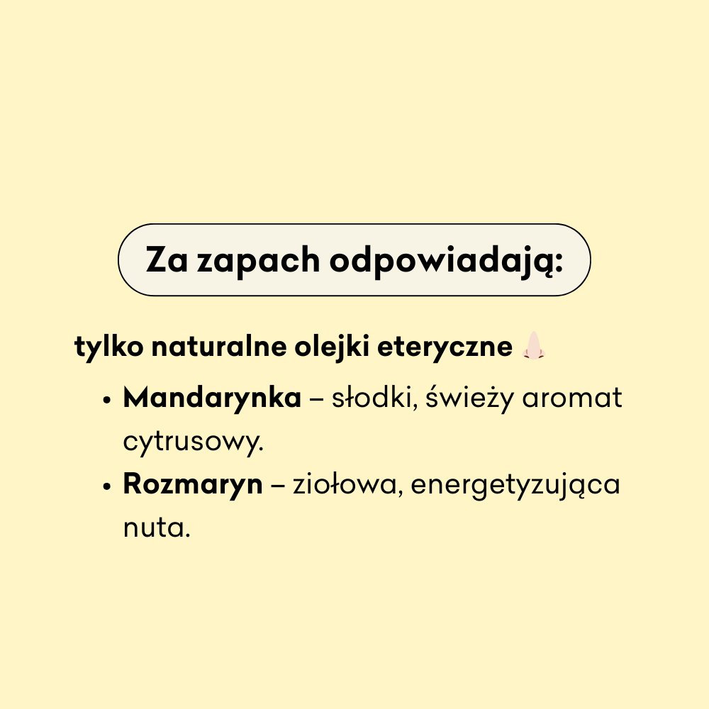 Rozmaryn i Mandarynka - peeling cukrowy za zapach odpowiadają wyłącznie naturalne olejki eteryczne