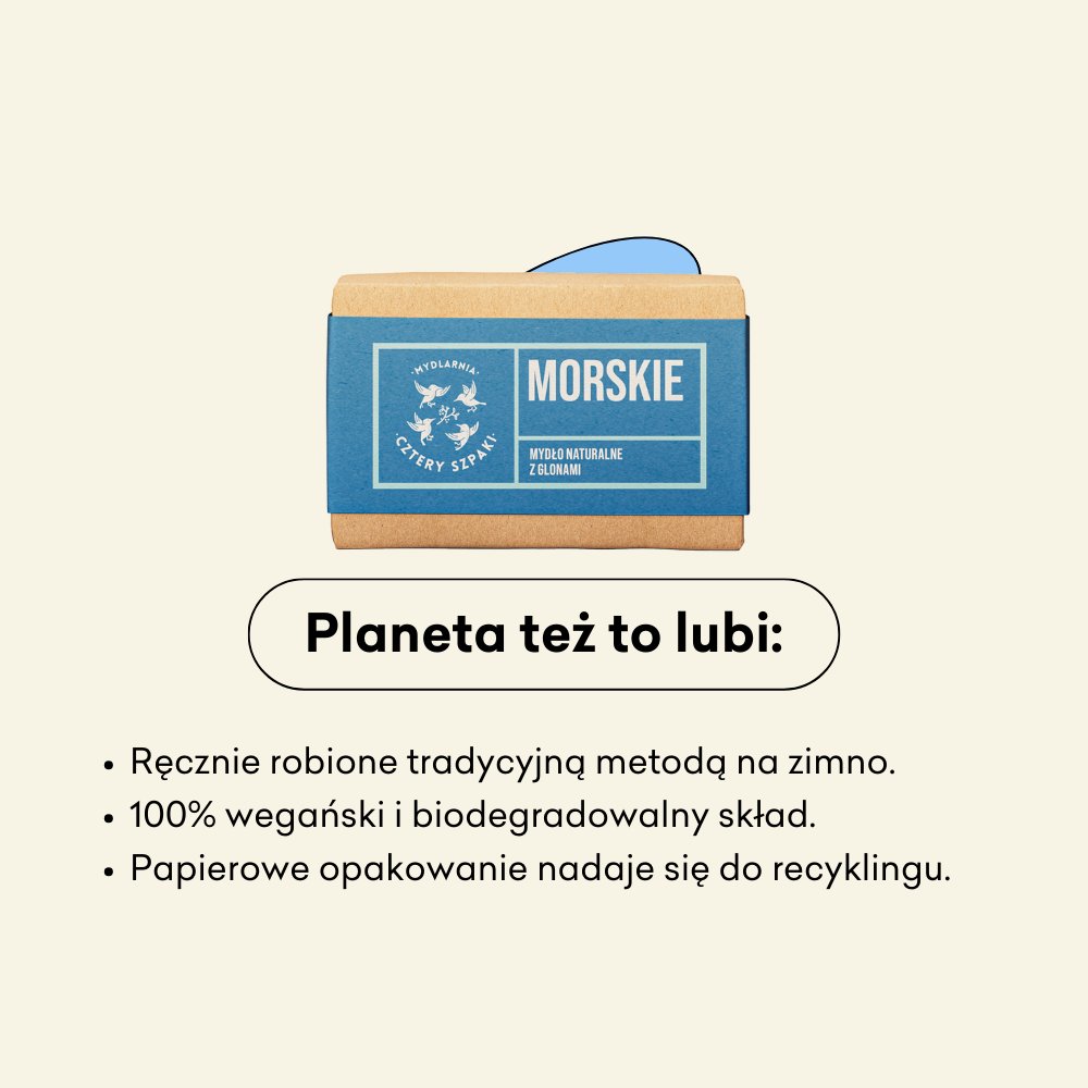 Naturalne mydło w kostce - Morskie, ręcznie robione tradycyjną metodą na zimno, wegańskie, biodegradowalne.