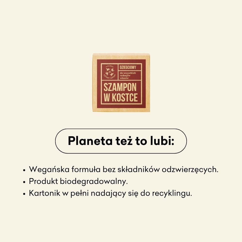 Szampon dziegciowy w kostce wegańska formuła.