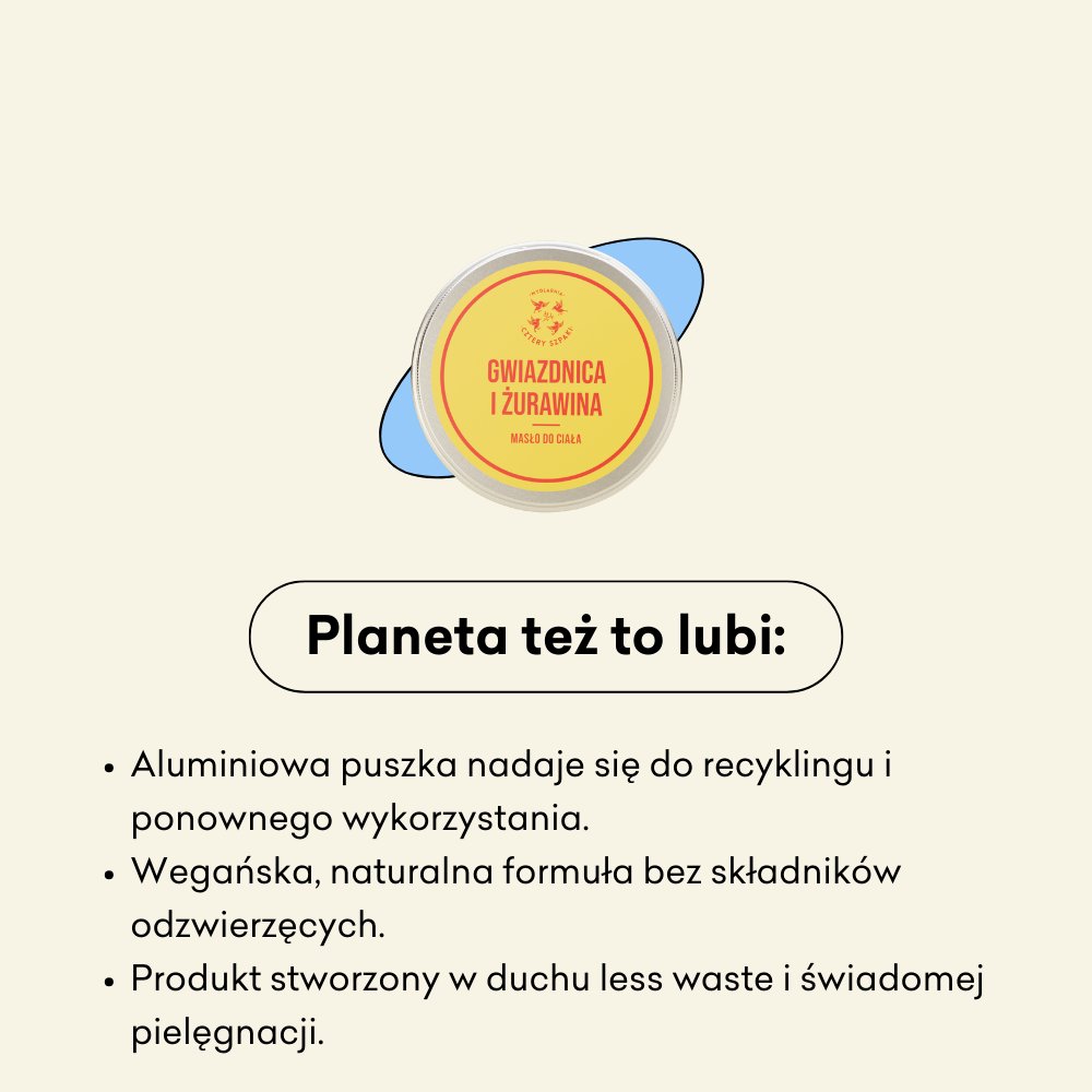 Gwiazdnica i Żurawina - masło do ciała