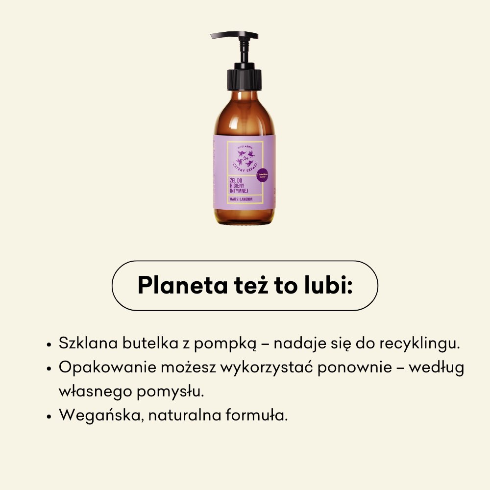 Żel do higieny intymnej - Owies i lawenda