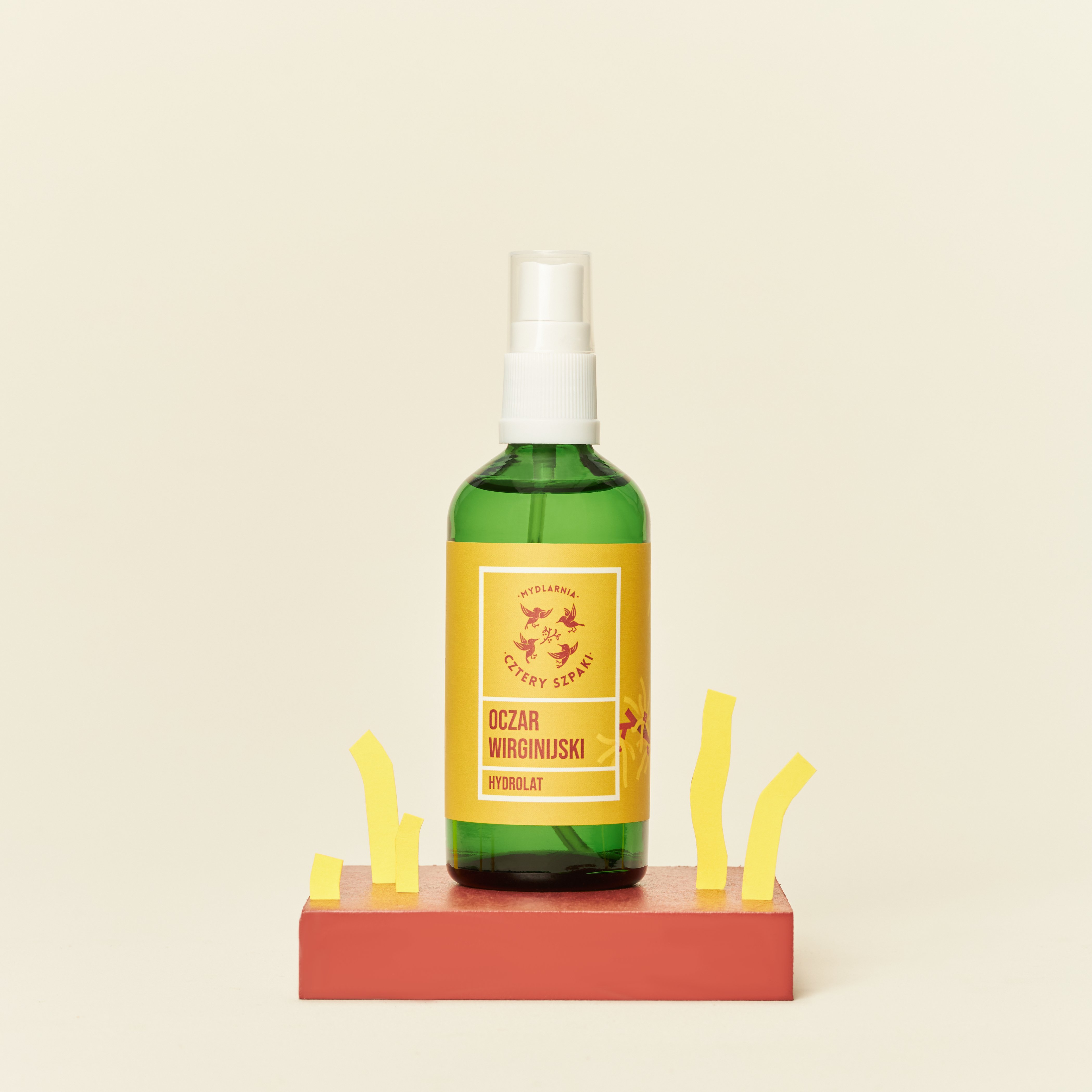 Hydrolat Oczar Wirginijski w szklanej butelce z atomizerem 100 ml 4 Szpaki
