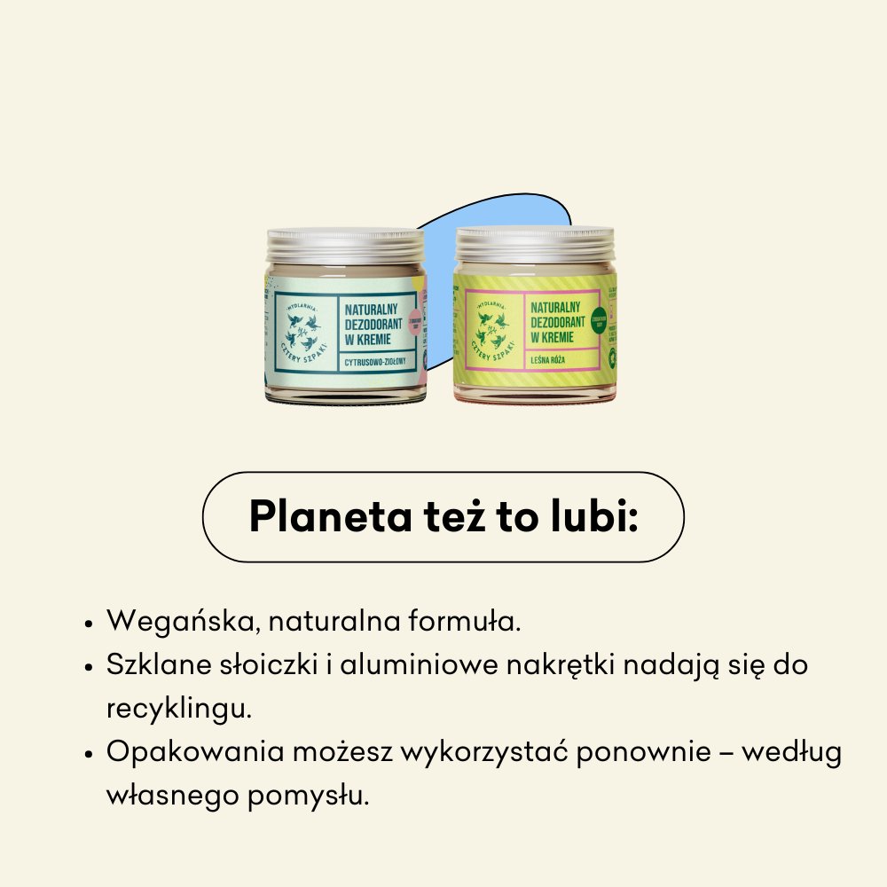 Deo duo wegańska, naturalna formuła, opakowania nadające się do recyklingu.