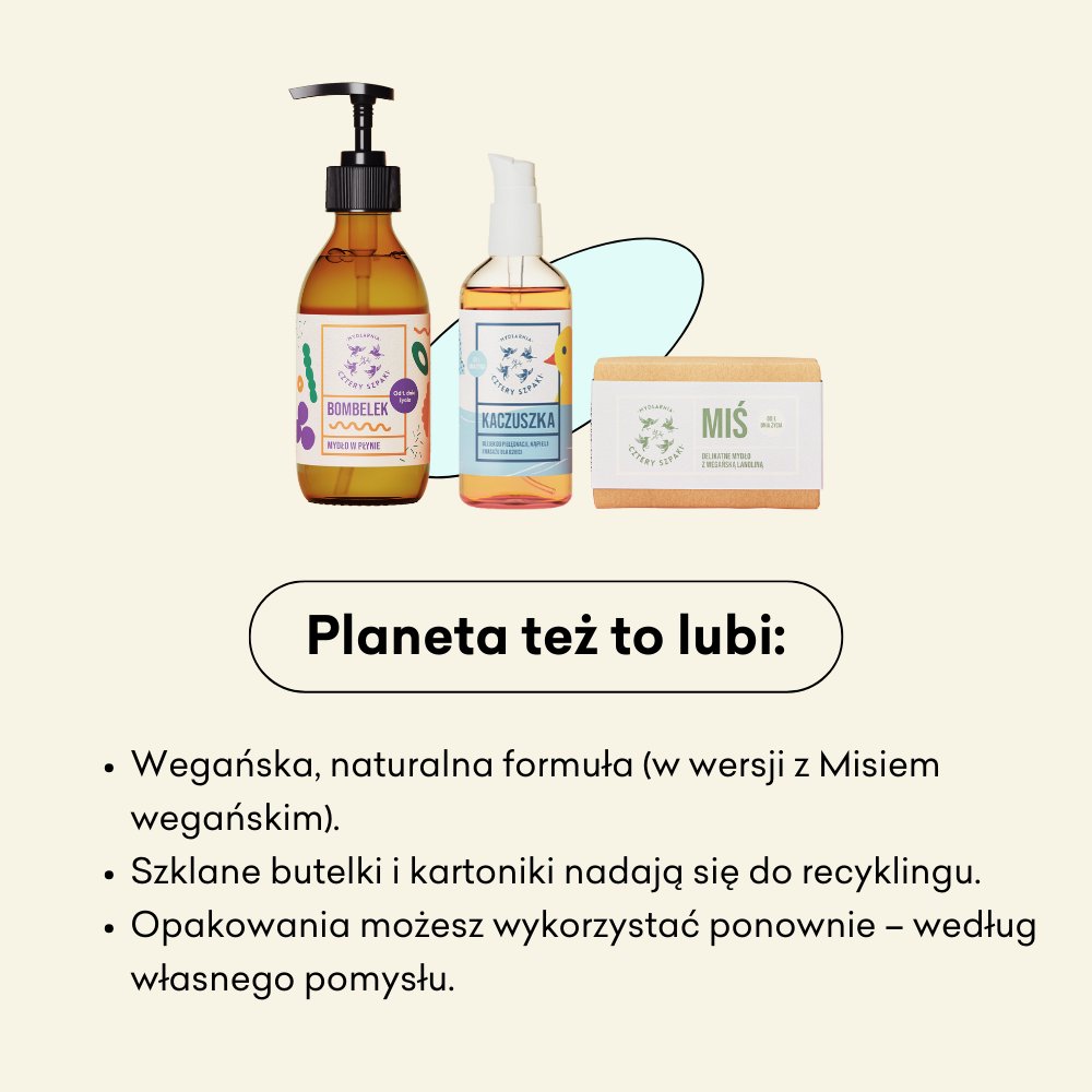 Zestaw Szpaczek to wegańska i naturalna formuła. 