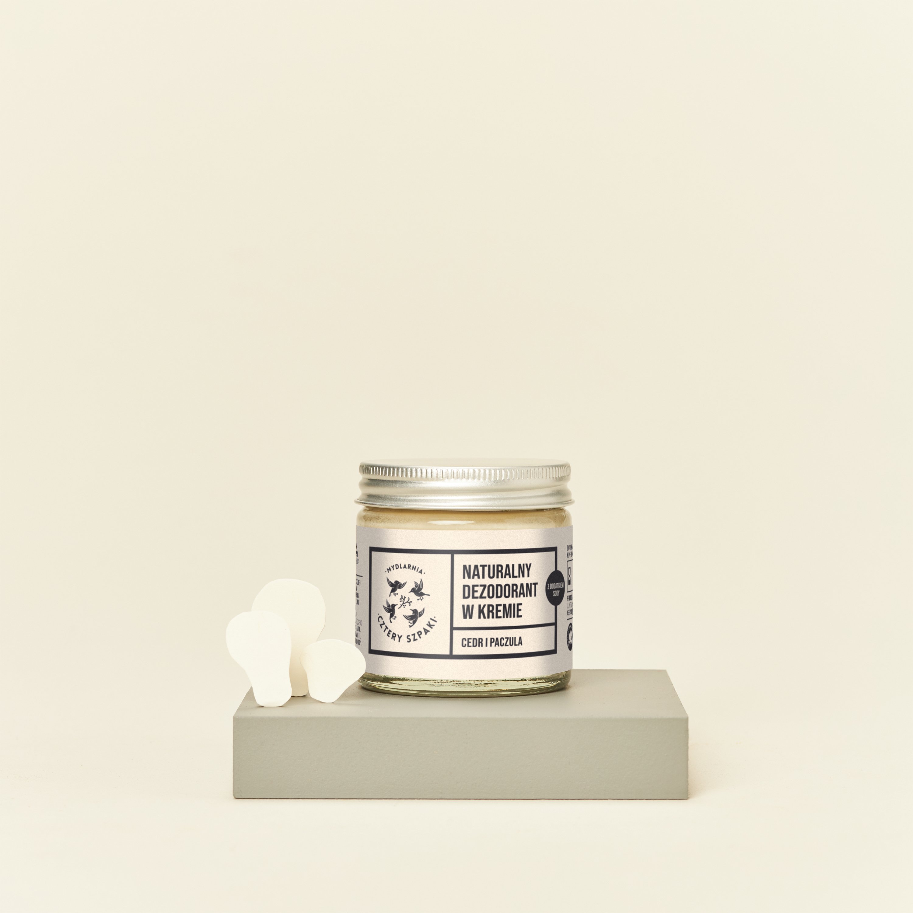 Naturalny dezodorant w kremie Cedr i Paczula z dodatkiem sody
