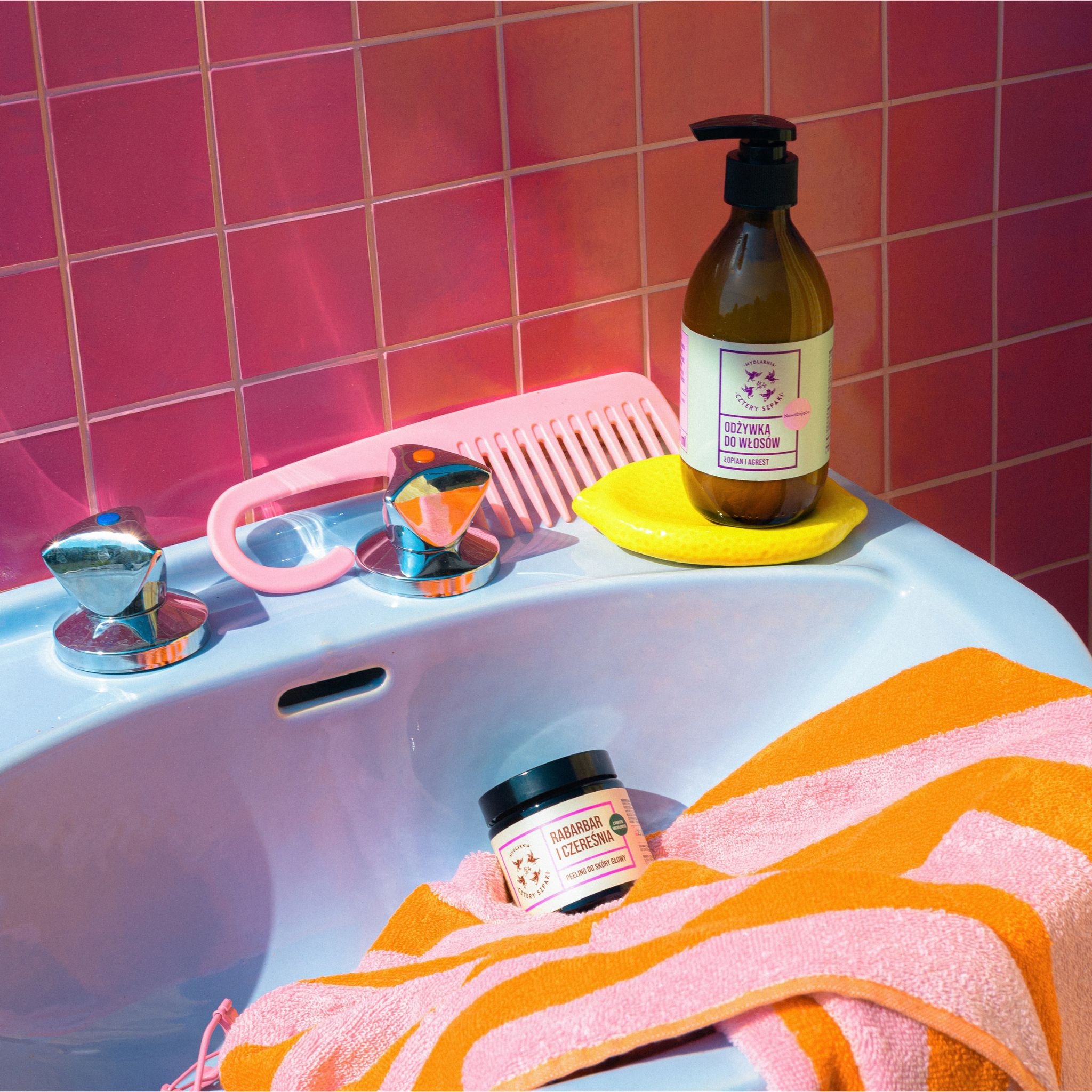 Odżywka i peeling do skóry głowy 4 Szpaki