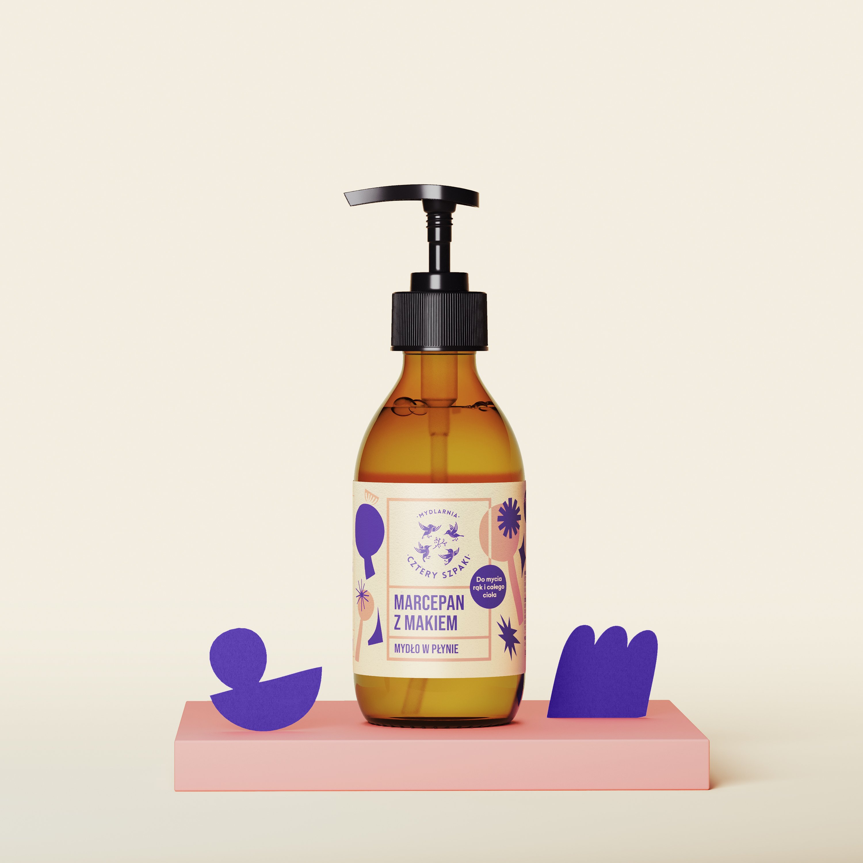 Mydło w płynie Marcepan z Makiem.