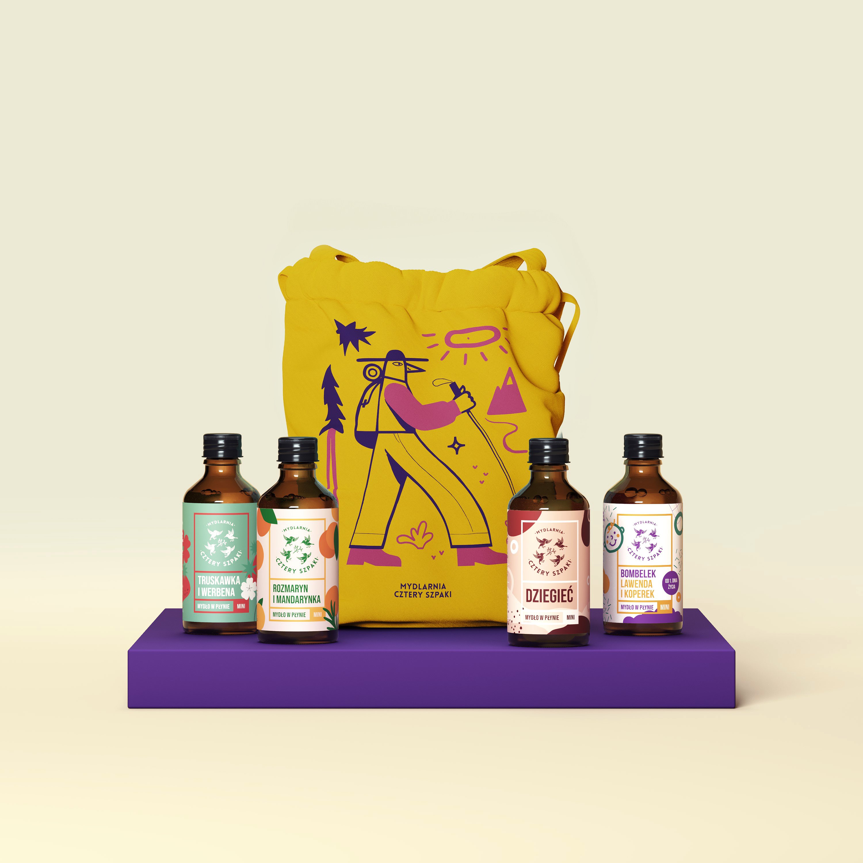 Mydło Set - zestaw 4 mini mydeł