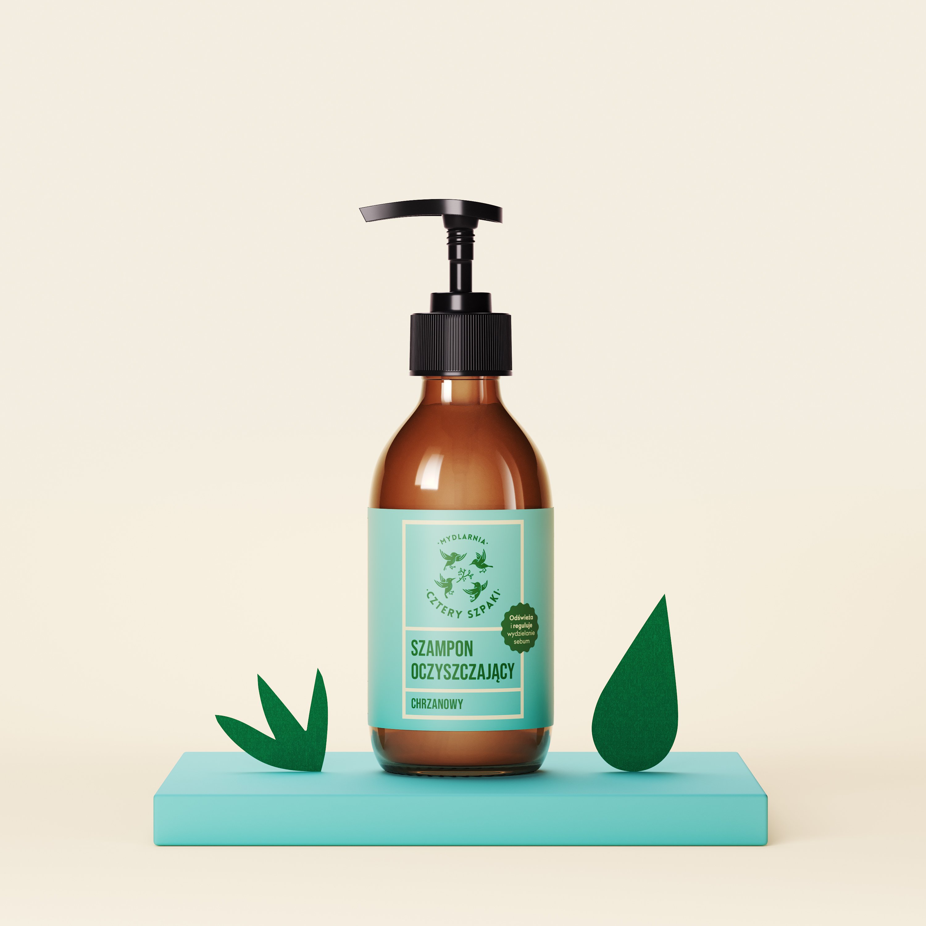 Szampon oczyszczający do włosów chrzanowy 4 Szpaki