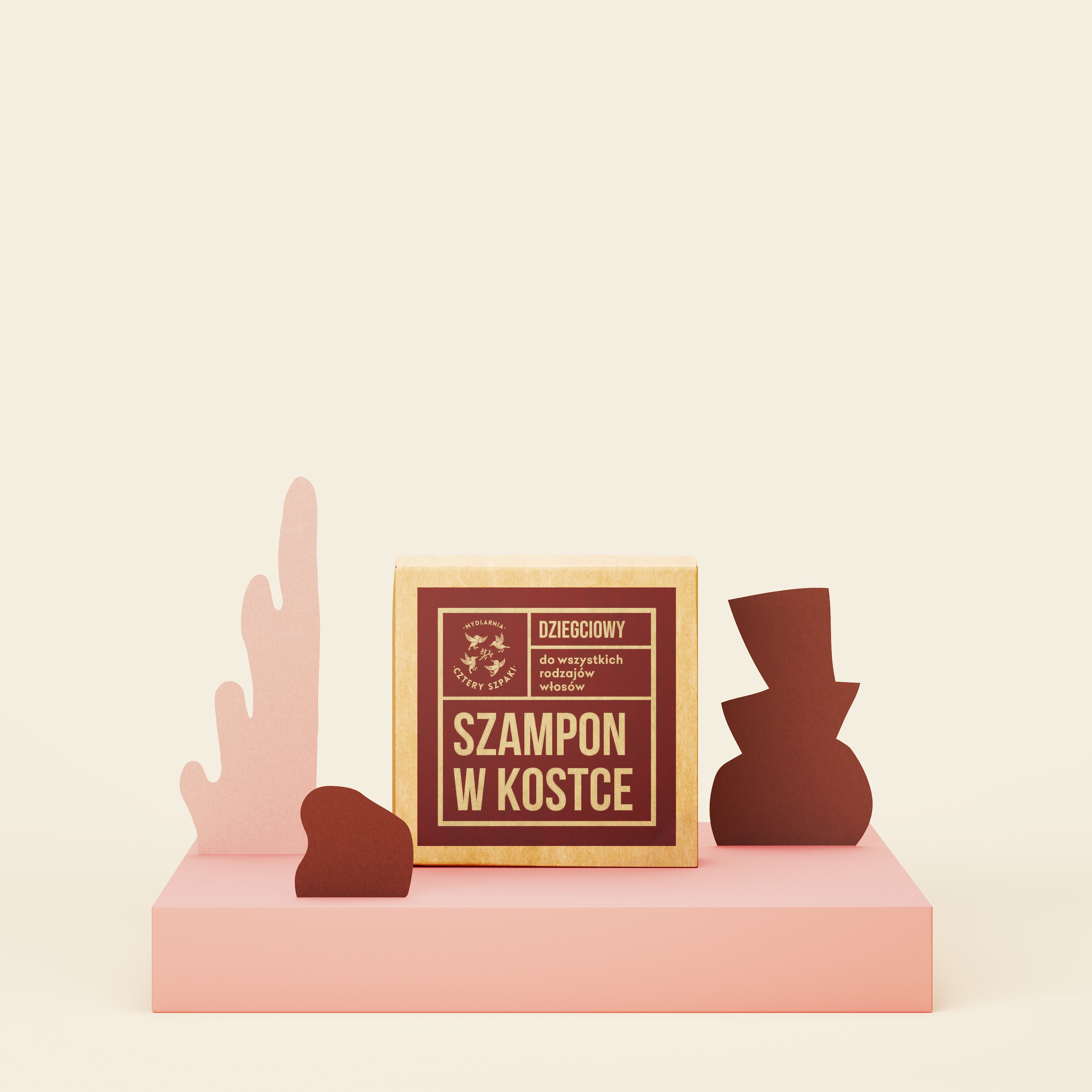 Szampon dziegciowy w kostce do wszystkich rodzajów włosów
