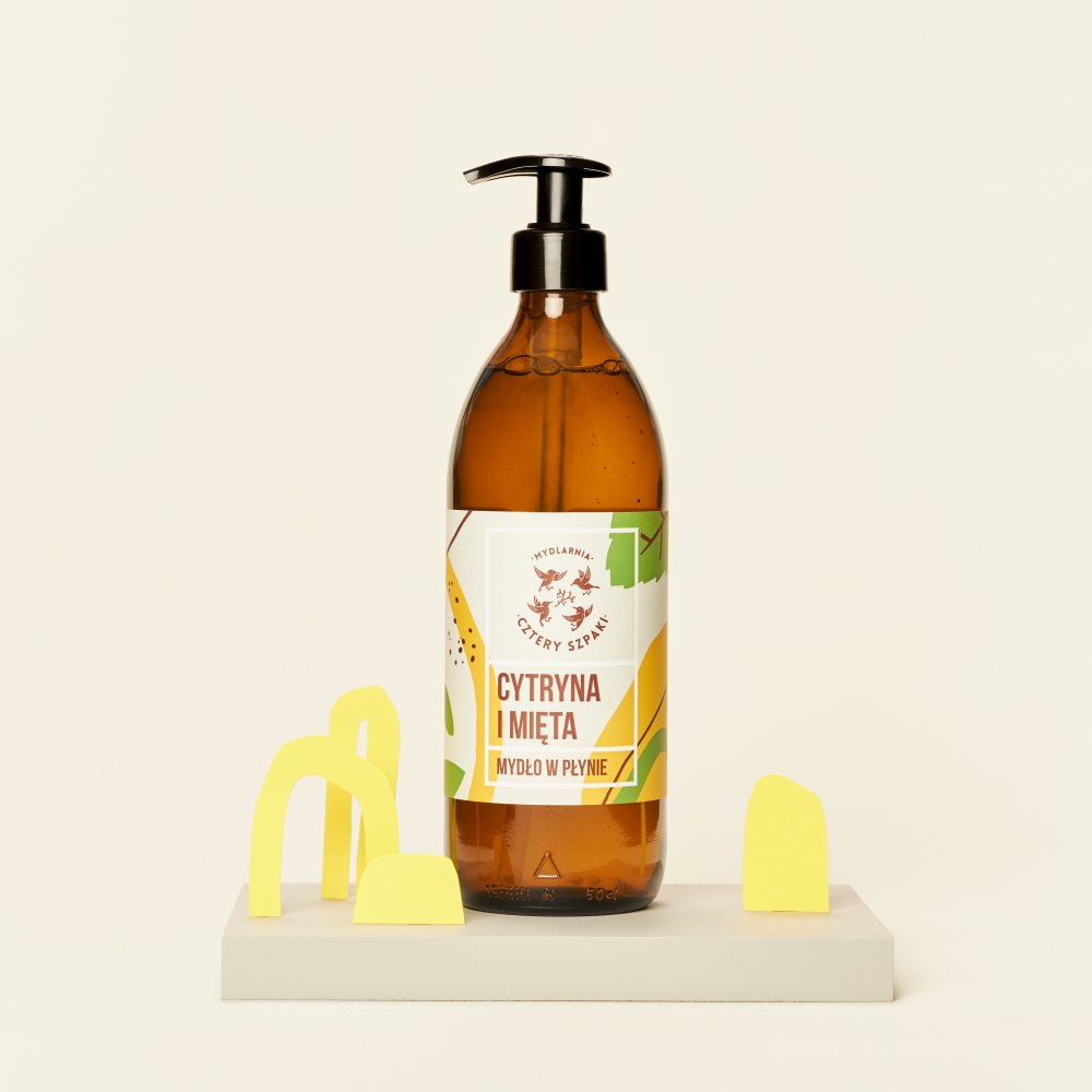 Cytryna i Mięta - naturalne mydło w płynie 
