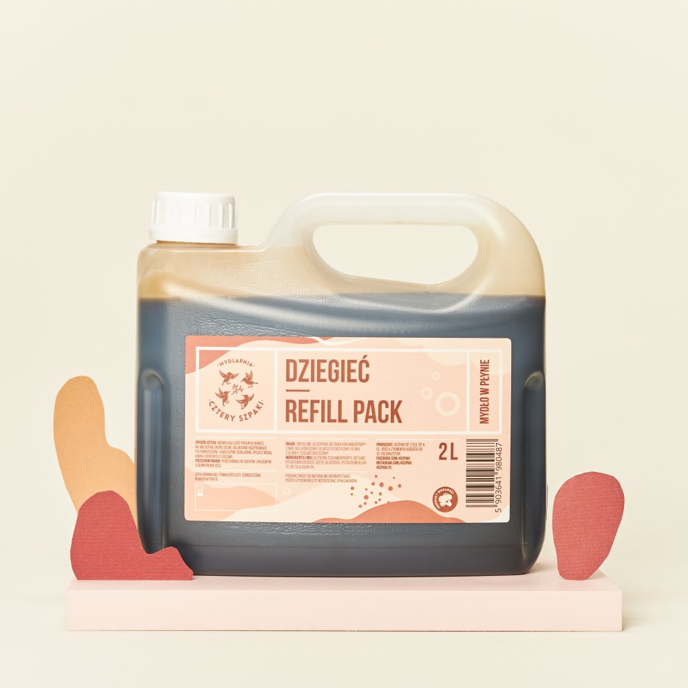 Dziegieć - Refill Pack - naturalne mydło w płynie na problemy skórne