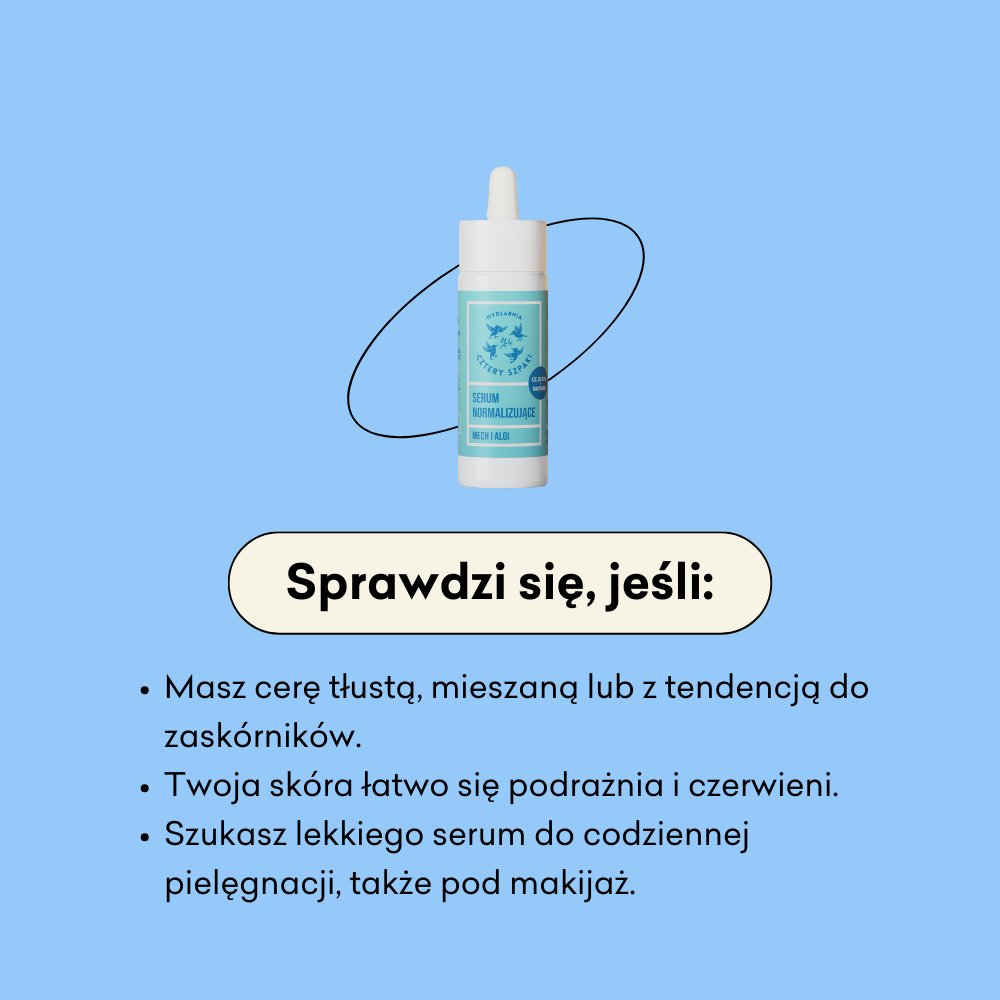 Składniki aktywne serum normalizującego Mech i Algi: azeloglicyna