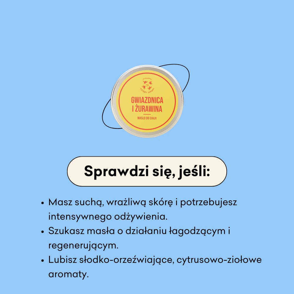 Gwiazdnica i Żurawina - masło do ciała