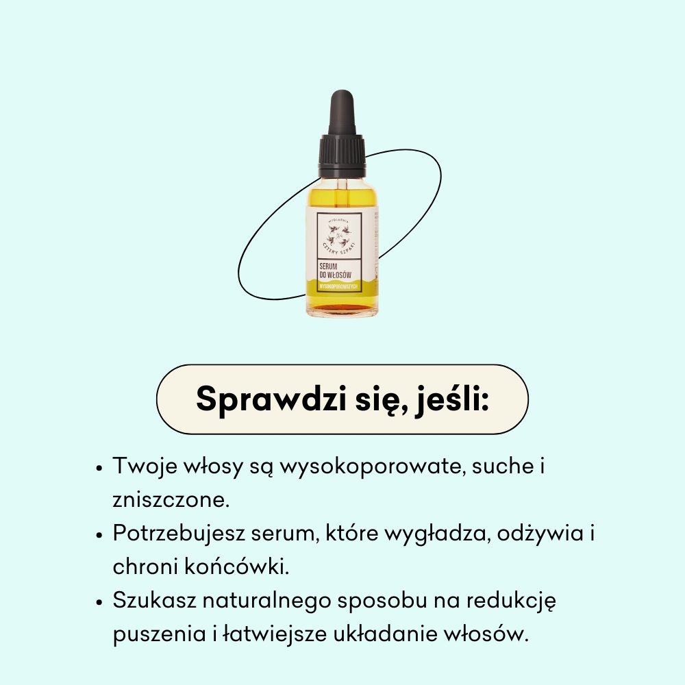 Serum do włosów wysokoporowatych sprawdzi się jeśli twoje włosy są wysokoporowate, suche i zniszczone.
