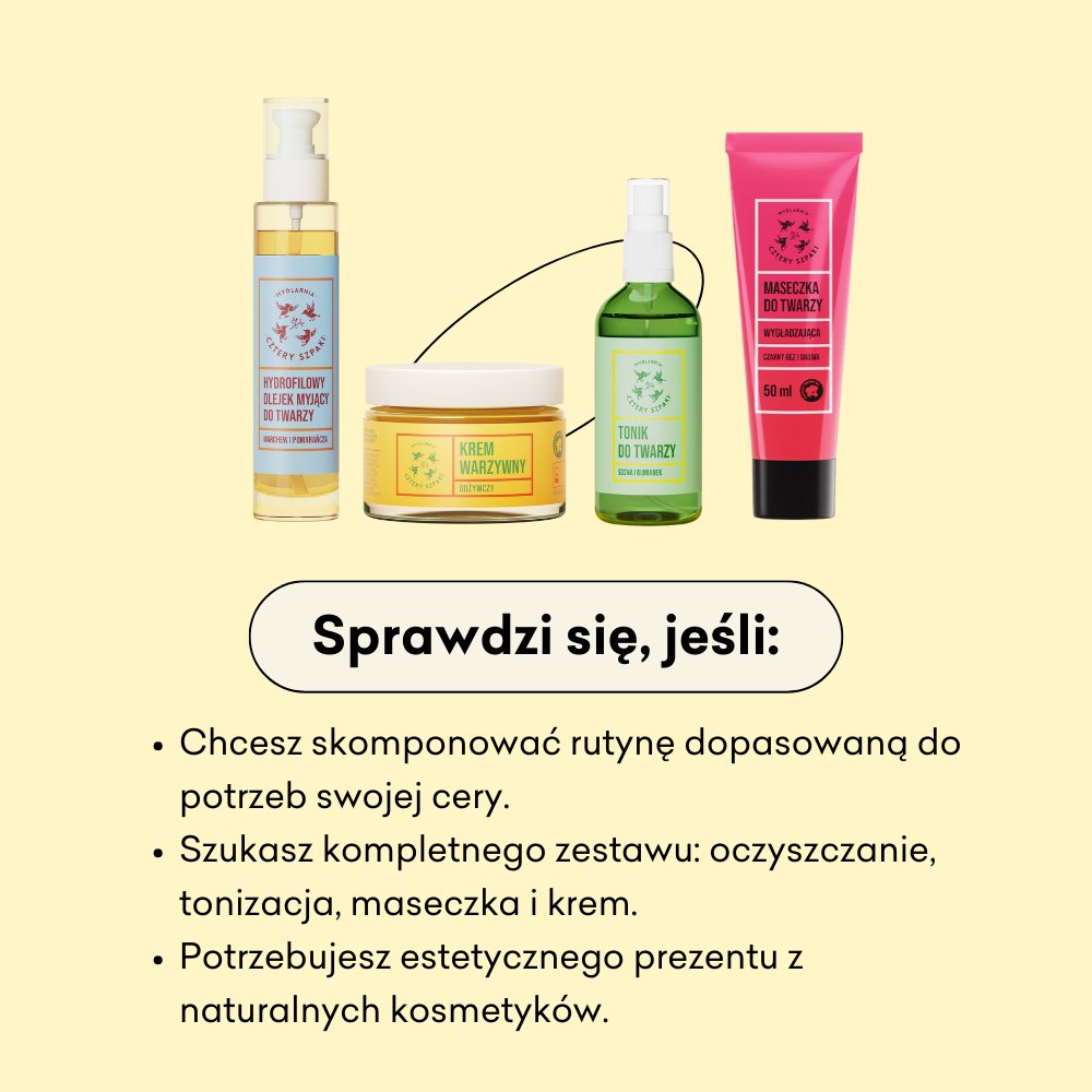 Zestaw ładny sprawdzi się, jeśli chcesz skomponować rutynę dopasowaną do potrzeb swojej cery.