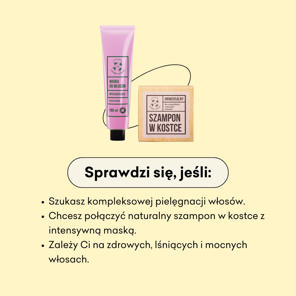 Włosopak duet: maska + szampon sprawdzi się jeśli szukasz kompleksowej pielęgnacji włosów.