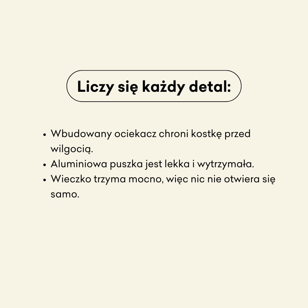 Okrągła puszka z ociekaczem na szampon/odżywkę 
