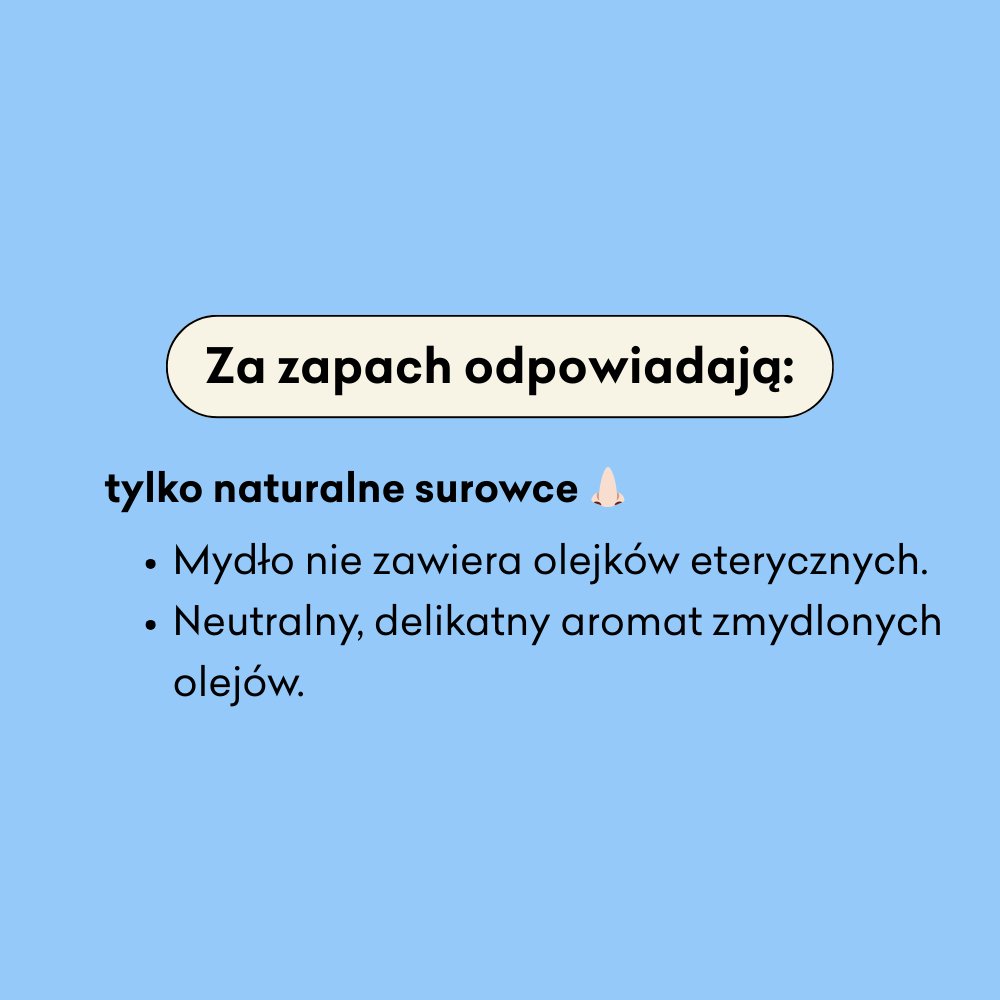 Naturalne mydło w kostce do włosów za zapach odpowiadają tylko naturalne surowce.