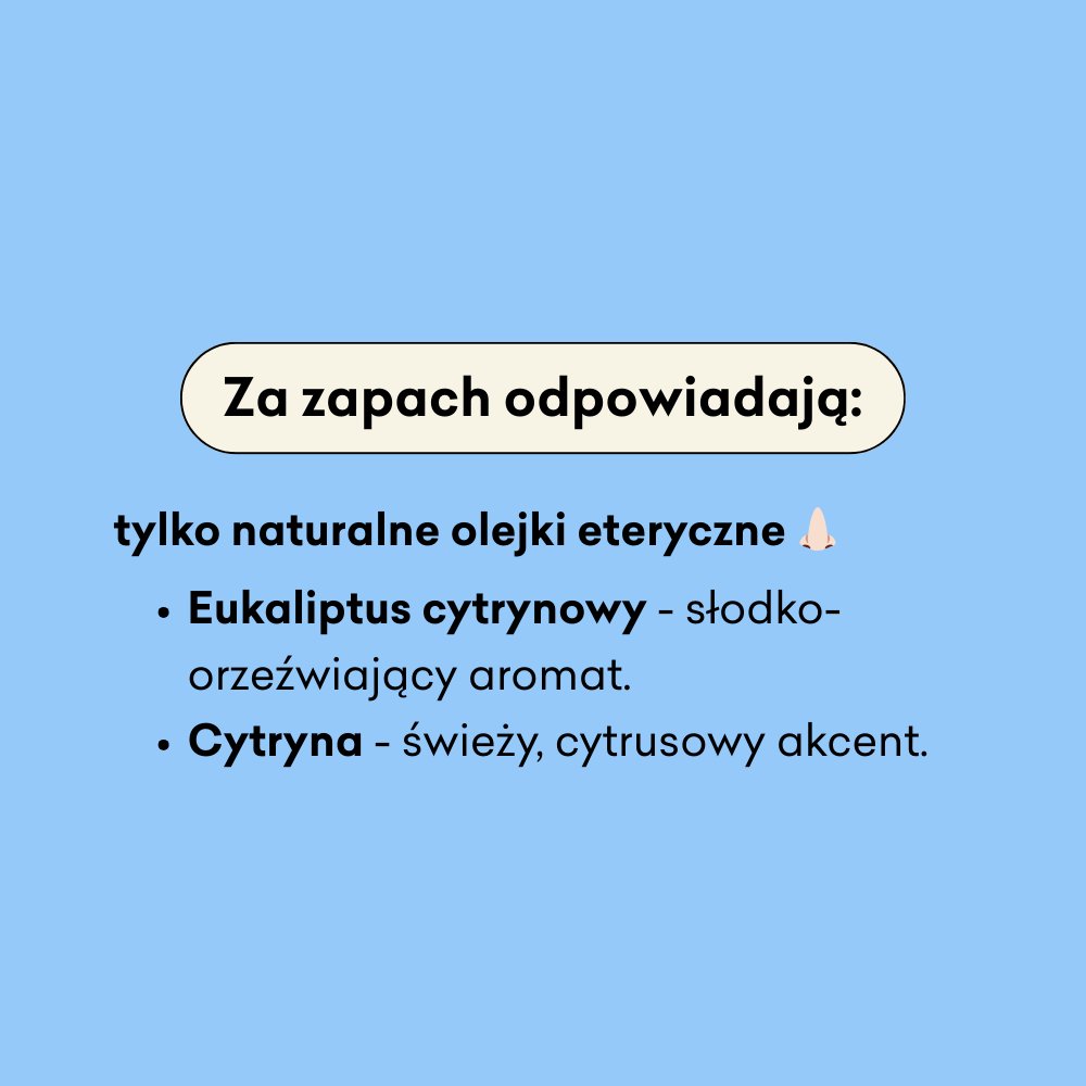 Mydło Eukaliptus Cytrynowy za zapach odpowiadają tylko naturalne olejki eteryczne.