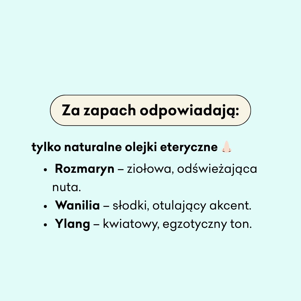 Szampon oczyszczający Chrzanowy za zapach odpowiadają tylko naturalne olejki eteryczne.