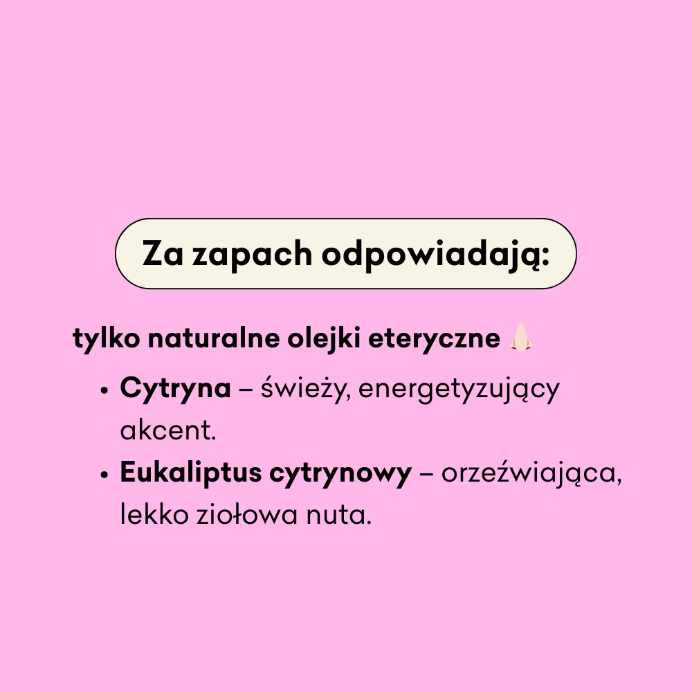 Regenerująca odżywka w kostce - Eukaliptus Cytrynowy za zapach odpowiadają tylko naturalne olejki eteryczne.