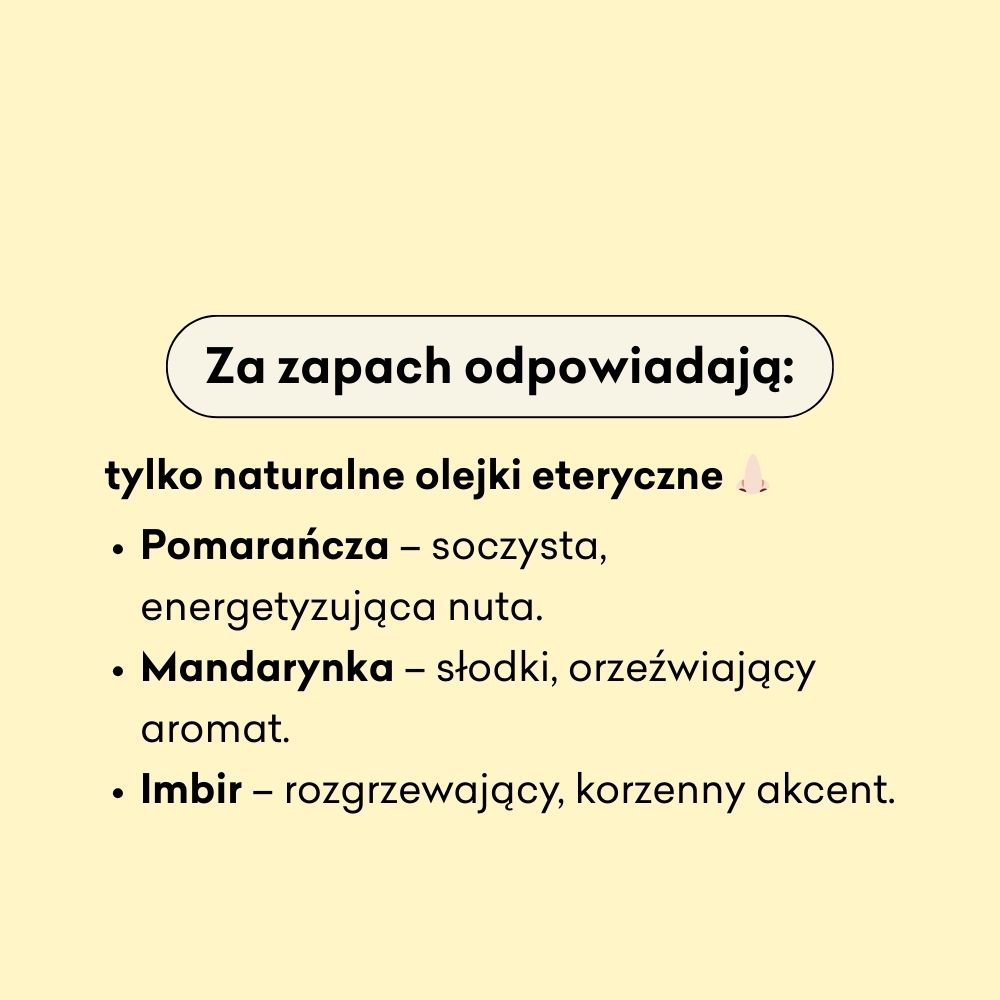 Infografika dotycząca olejków eterycznych znajdujących się w musie. 