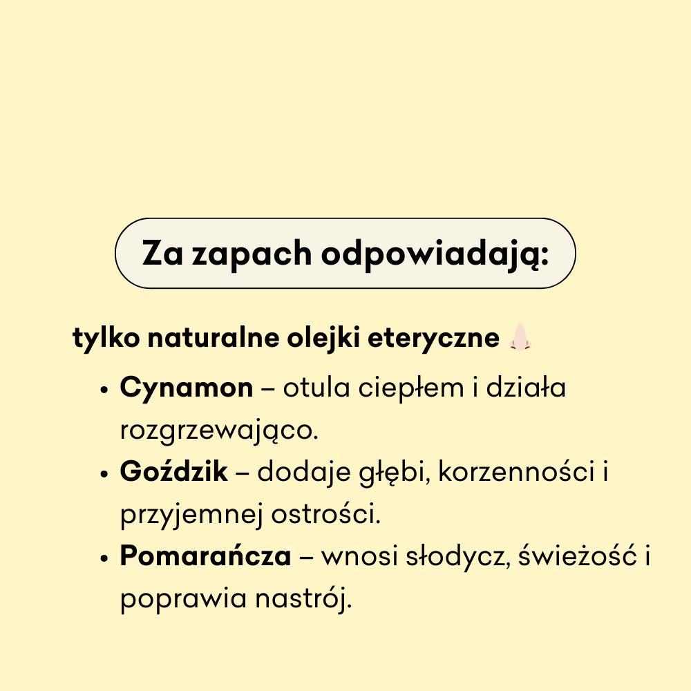 Rudzik - korzenna świeca sojowa za zapach odpowiadają naturalne olejki eteryczne: cynamon, goździk i pomarańcza.