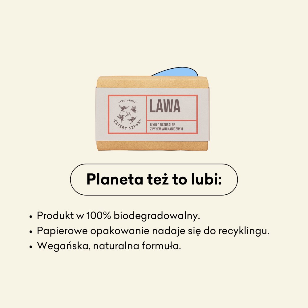 Lawa - naturalne mydło w kostce wegańska, naturalna formuła.