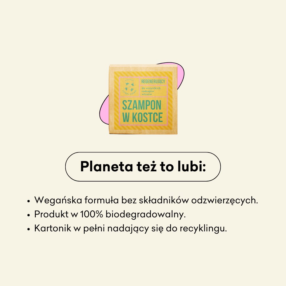 Regenerujący szampon w kostce - Eukaliptus Cytrynowy wegańska formuła. 