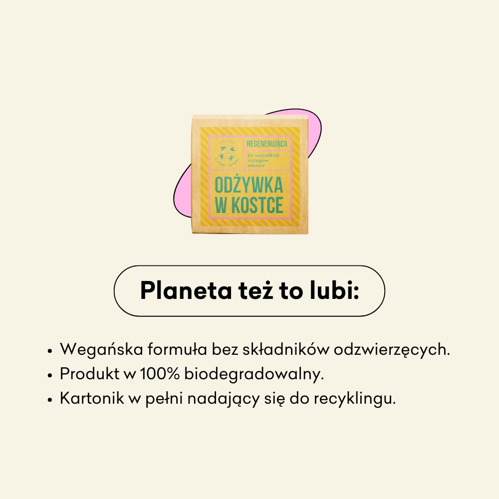 Regenerująca odżywka w kostce - Eukaliptus Cytrynowy wegańska, naturalna formuła, zero waste.