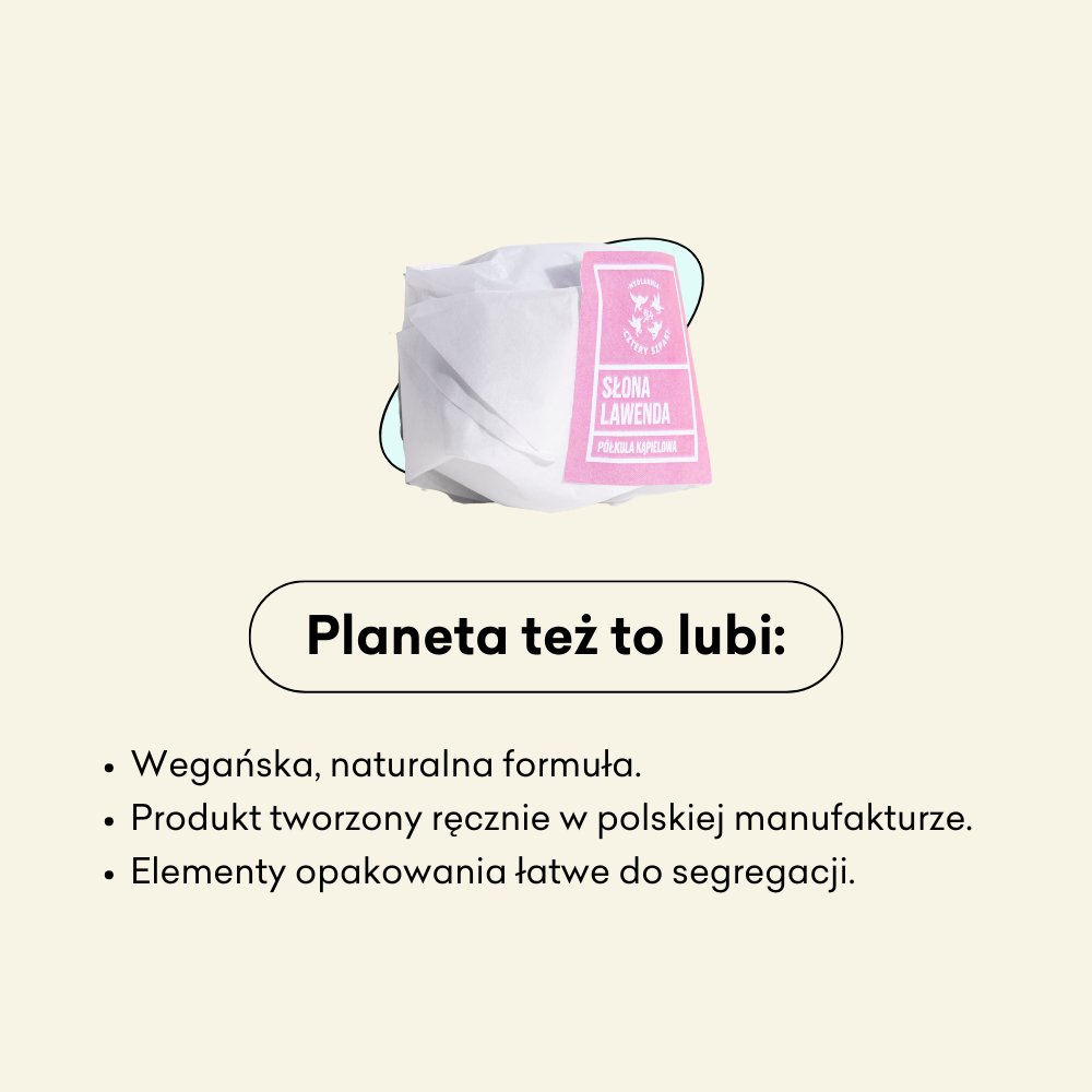 Słona Lawenda - półkula kąpielowa