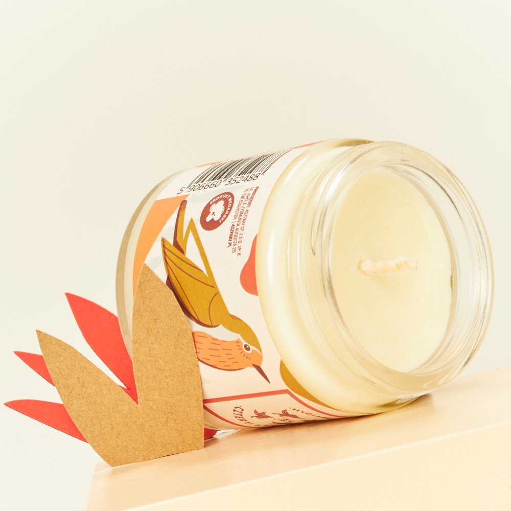 Rudzik - korzenna świeca sojowa 4 Szpaki